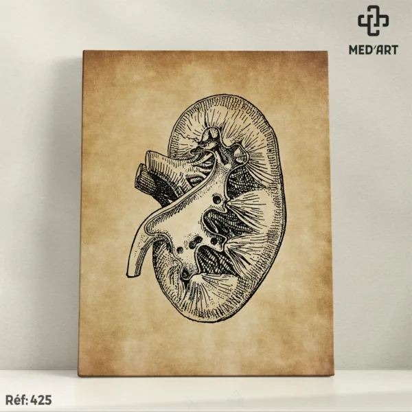 Coupe Longitudinale du Rein -425