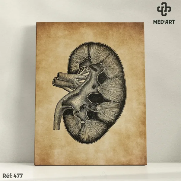 Coupe Longitudinale du Rein -477